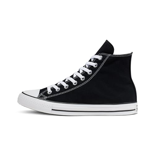 Converse Clothing & Apparel Chuck Taylor All Star Canvas High Top Sneaker, Black/White, 11 Women/9 Men