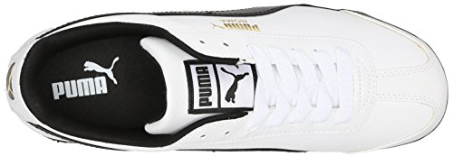 PUMA Men's ROMA BASIC Sneaker, white-black, 9