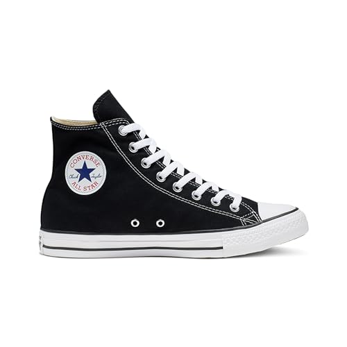Converse Clothing & Apparel Chuck Taylor All Star Canvas High Top Sneaker, Black/White, 11 Women/9 Men
