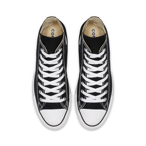 Converse Clothing & Apparel Chuck Taylor All Star Canvas High Top Sneaker, Black/White, 11 Women/9 Men