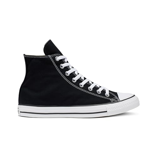 Converse Clothing & Apparel Chuck Taylor All Star Canvas High Top Sneaker, Black/White, 11 Women/9 Men