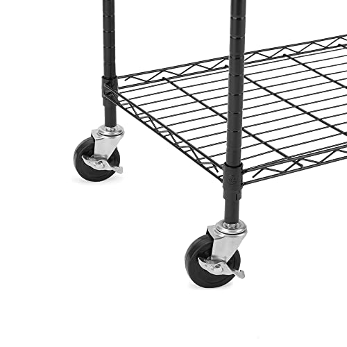 3-Inch Threaded Stem Casters for Shelving Units