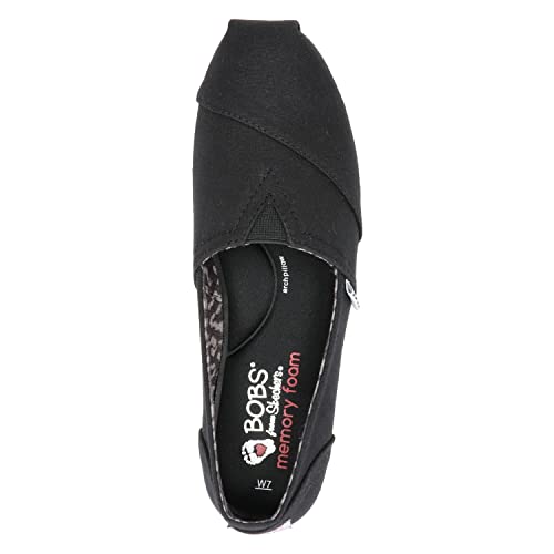 Skechers Women's Plush-Peace and Love Ballet Flat, Black, 8