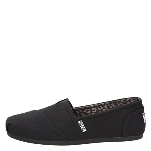 Skechers Women's Plush-Peace and Love Ballet Flat, Black, 8