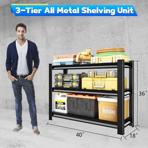 40" Heavy Duty Garage Shelving - 1500LBS Capacity