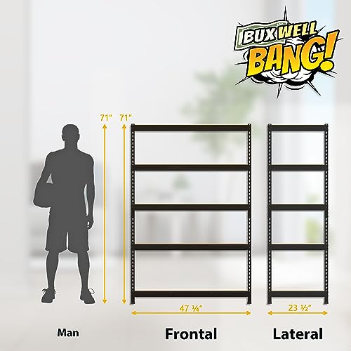 Adjustable Metal Garage Shelves - Heavy Duty Storage Unit