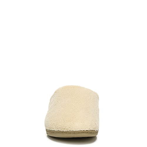 Vionic Women’s Gemma Mule Slipper - Comfortable Spa House Slippers That Include Three-Zone Comfort with Orthotic Insole Arch Support, Soft House Shoes for Ladies Tan 7 Medium US