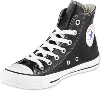 Chuck Taylor All Star Canvas High Top, Black/White, 13.5 Women/11.5 Men
