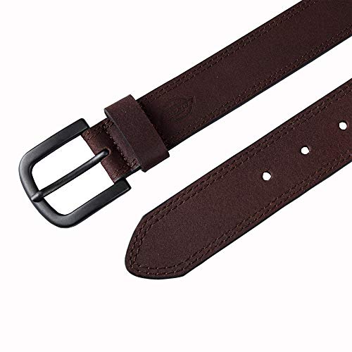 Dickies Men's Casual Leather Belt, Brown, 38