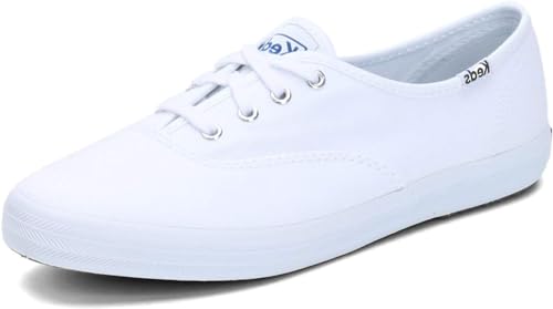 Keds Women's Champion Sneaker,White Canvas,8 M US