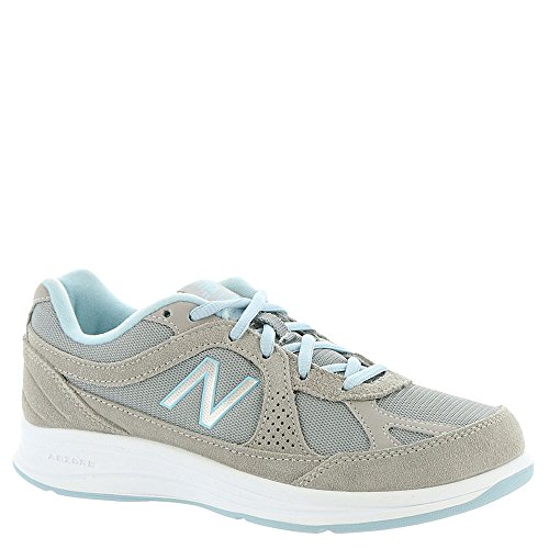 New Balance Women's 877 V1 Walking Shoe , Silver, 9