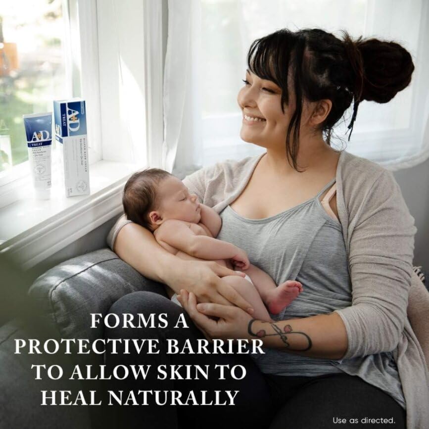 A+D Zinc Oxide Diaper Rash Cream - Soothes & Treats Diaper Rash - Zinc Oxide 10% Dimethicone 1% - Easy Spreading Diaper Rash Cream for Baby - Healing Skin Ointment for Red, Irritated Skin - 4oz