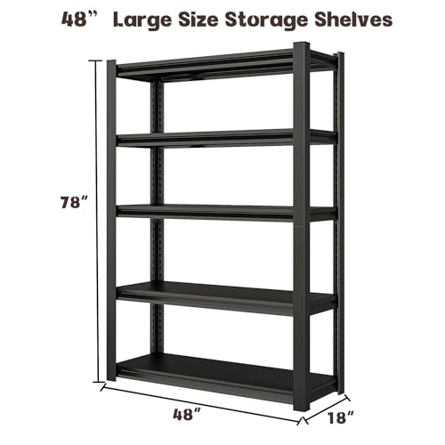 48" W Heavy Duty Garage Shelving Storage Shelves