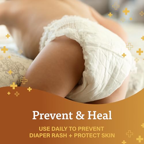 A+D Original Diaper Rash Ointment Prevents & Treats Diaper Rash, Moisturizing Skin Protectant with Vitamins A & D, Healing Skin Ointment for Dry and Cracked Skin 4oz 2 Pack