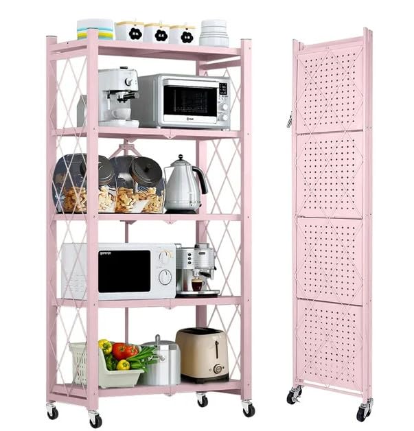 5-Tier Heavy Duty Metal Storage Shelving Unit, Portable