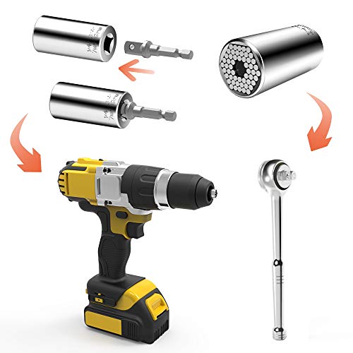 Self-adjusting Universal Socket for Wrench Ratchet Power Drill