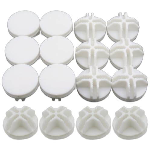 16-Pack Plastic Grid Organizer Connectors for Modular Closet