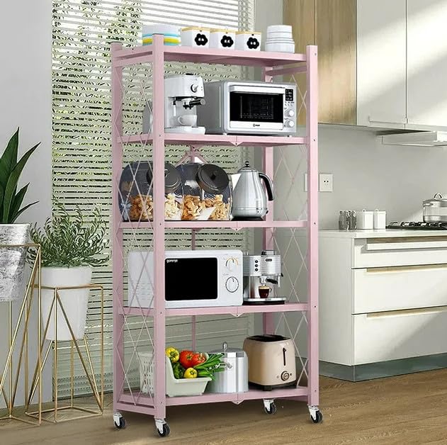 5-Tier Heavy Duty Metal Storage Shelving Unit, Portable