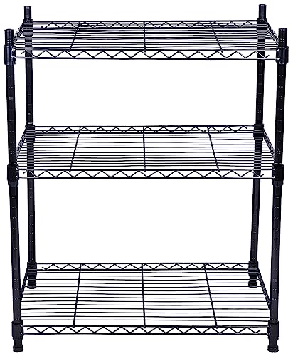 Adjustable Heavy Duty 3-Shelf Storage Organizer racks