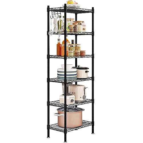 6 Tier Metal Storage Rack Shelving Unit Organizer