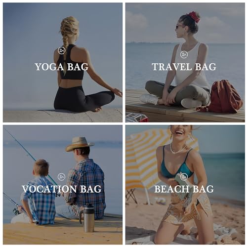 YOOLIFE Birthday Gifts for Women - 21st 20th 30th 40th 50th 60th Birthday Gifts for Women Her Mom, Personalized Birthday Gifts Idea, Pink Beach Bag Travel Tote Bag Beach Gifts Women Initial D