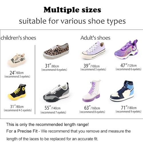 ZHENTOR 3 Pair Flat Shoe Laces for Sneakers, Shoelaces for Sneakers Athletic Running Shoes Boot Strings (D-white(3 pairs), 35 inches)