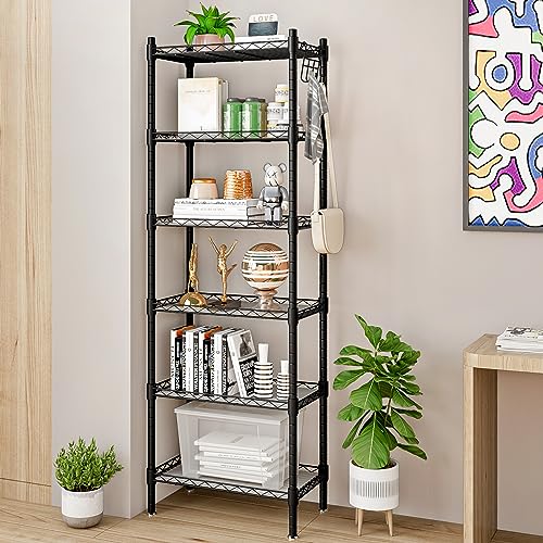 6 Tier Metal Storage Rack Shelving Unit Organizer