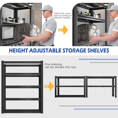REIBII 72" Heavy Duty Garage Storage Shelves
