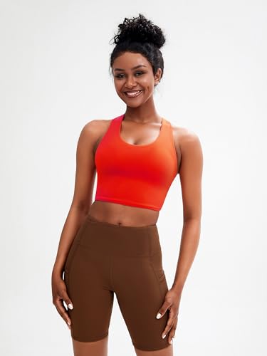 JOYSPELS Sports Bras for Women Extra Comfort Criss-Cross Back Padded Workout Tops for Women Medium Support