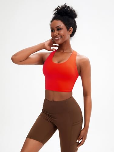 JOYSPELS Sports Bras for Women Extra Comfort Criss-Cross Back Padded Workout Tops for Women Medium Support