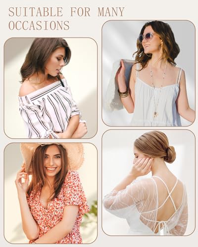 PHODIL Sticky Bra 2 Pairs - Invisible Backless Strapless Bras, Sticky Boobs for Women Push Up, Adhesive Bra with Nipple Covers Cup D