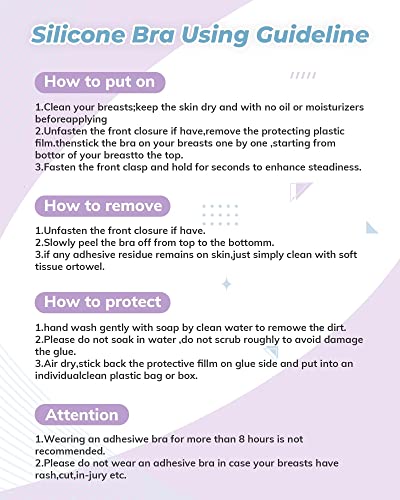 APOWUS Sticky Bra Ultra Thin New 2023, Adhesive Invisible 2 Pairs Strapless Backless Bras Silicone Bra Reusable for Small Breast Cup D 01