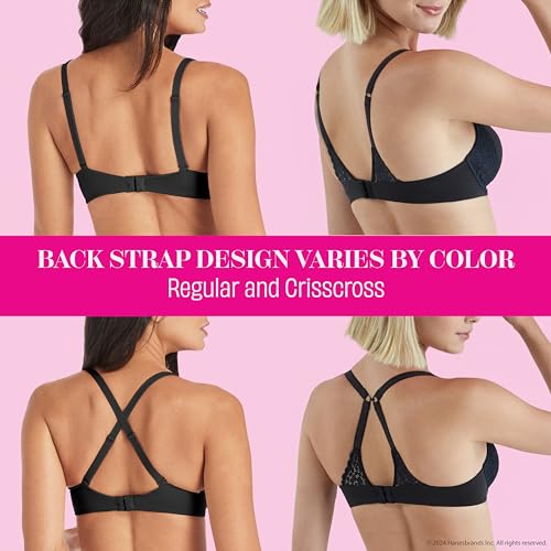 Maidenform Underwire, One Fab Fit Demi T-Shirt, Convertible Bras for Women, Instant Teal