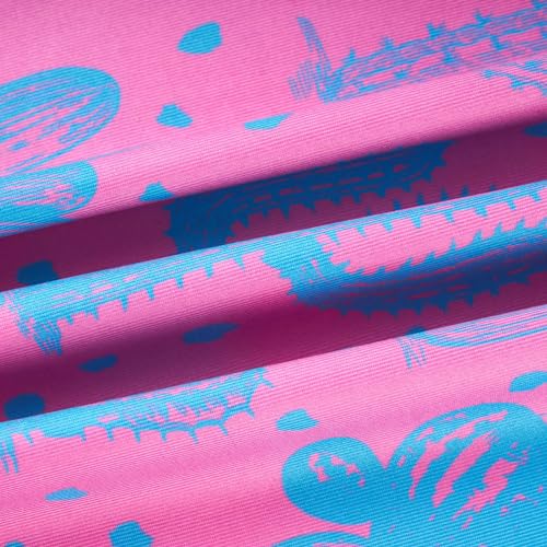 Fanient Mens Polo Shirts Short Sleeve Dry Fit 3D Printed Cactus Golf Shirt Performance Moisture Wicking M