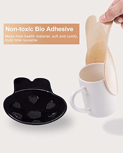 Adhesive Bra Sticky Bra 2 Pair, Push Up Sticky Boobs for Women, Invisible Silicone Bras for Backless Strapless Dress with Nipple Pasties(Nude+Nude-L/XL)-L18