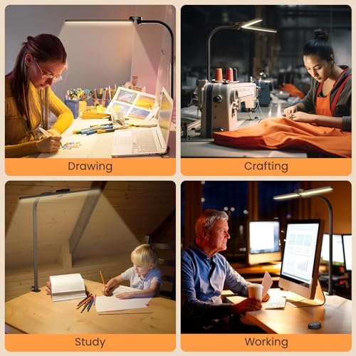 24W ABIBO LED Architect Desk Lamp & Clamp