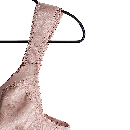 Playtex Women's 18 Hour Comfort-Strap Wireless, Full-Coverage Bra with 4-Way TruSupport, Single & 2-Pack, Sparrow Brown, 36D