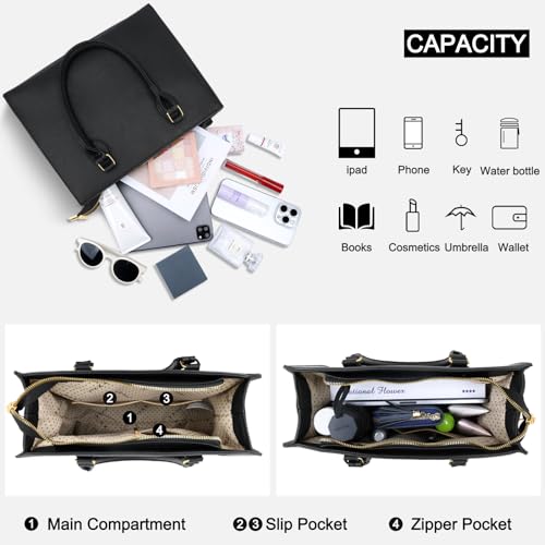 KKXIU Purses and Handbags for Women Vegan Leather Tote Shoulder Bag Ladies Top Handle Satchel with Coin Purse (Khaki1)