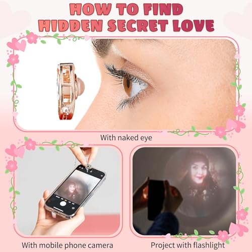 Easycosy Personalized Picture Necklace Projection Necklace with Photo Inside - Customized Photo Pendant Necklace Valentines Love Memorial Gifts for Girlfriend Wife Birthday Anniversary