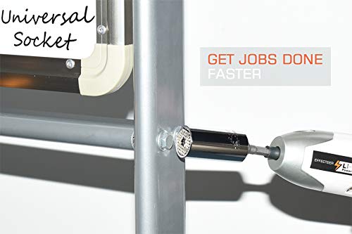 Self-adjusting Universal Socket for Wrench Ratchet Power Drill