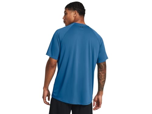 Under Armour Men's Tech 2.0 Short-Sleeve T-Shirt, (406) Photon Blue / / Black, Medium