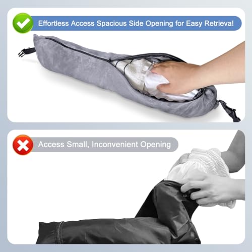 Eppyyo Stuffable Travel Pillow for Extra Luggage, Velvet Travel Neck Pillow Storage Bag with Adjustable Neck Size, Fits about 6 T-Shirts Travel Essentials Multifunctional Sleeping Rest Cushion