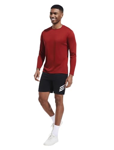 OYGSieg 6 or 5 Pack Long Sleeve Shirts for Men Moisture Wicking UPF SPF Sun Protection Tee Shirts Workout T Shirts Casual L