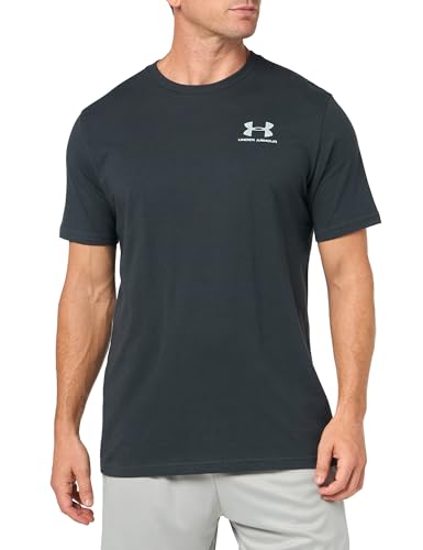 Under Armour Men's Sportstyle Left Chest Short-Sleeve T-Shirt , (016) Anthracite / / White , X-Large