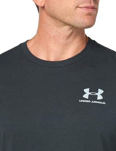 Under Armour Men's Sportstyle Left Chest Short-Sleeve T-Shirt , (016) Anthracite / / White , X-Large