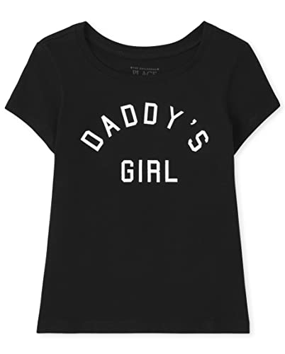 The Children's Place Baby and Toddler Short Sleeve Family Graphic T-Shirts, Daddy's Girl Single
