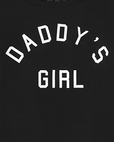 The Children's Place Baby and Toddler Short Sleeve Family Graphic T-Shirts, Daddy's Girl Single