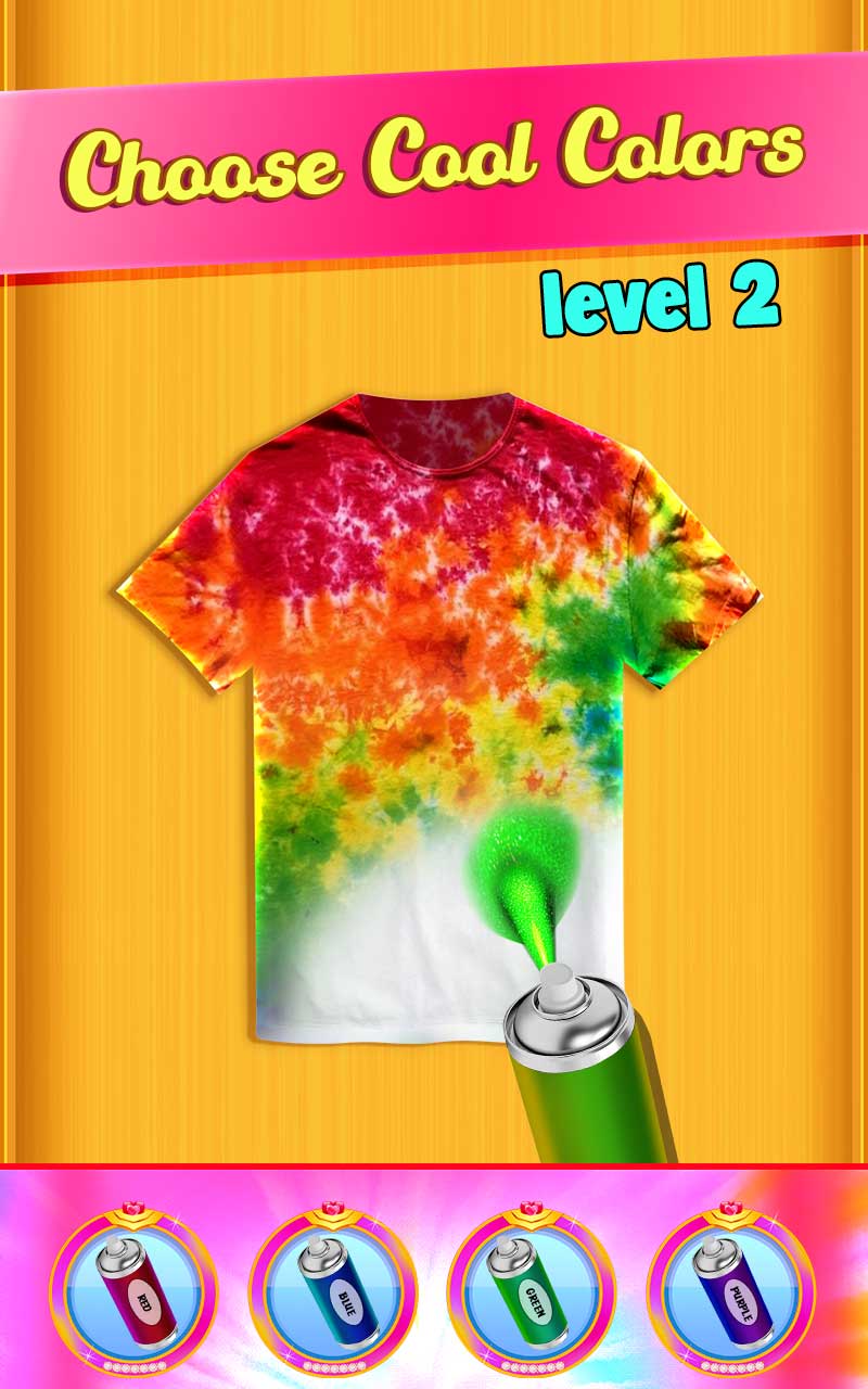 Tie Dye T-Shirt Design Game