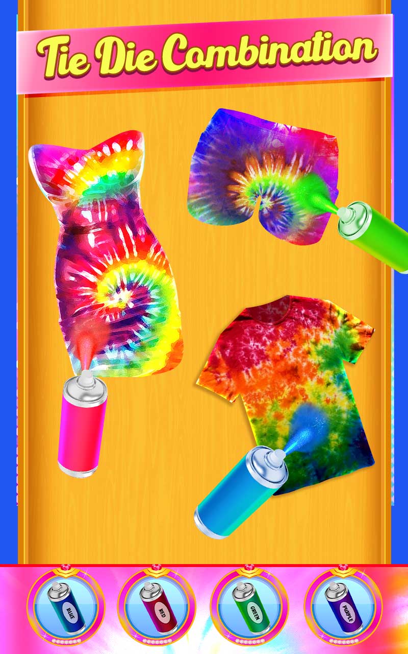 Tie Dye T-Shirt Design Game