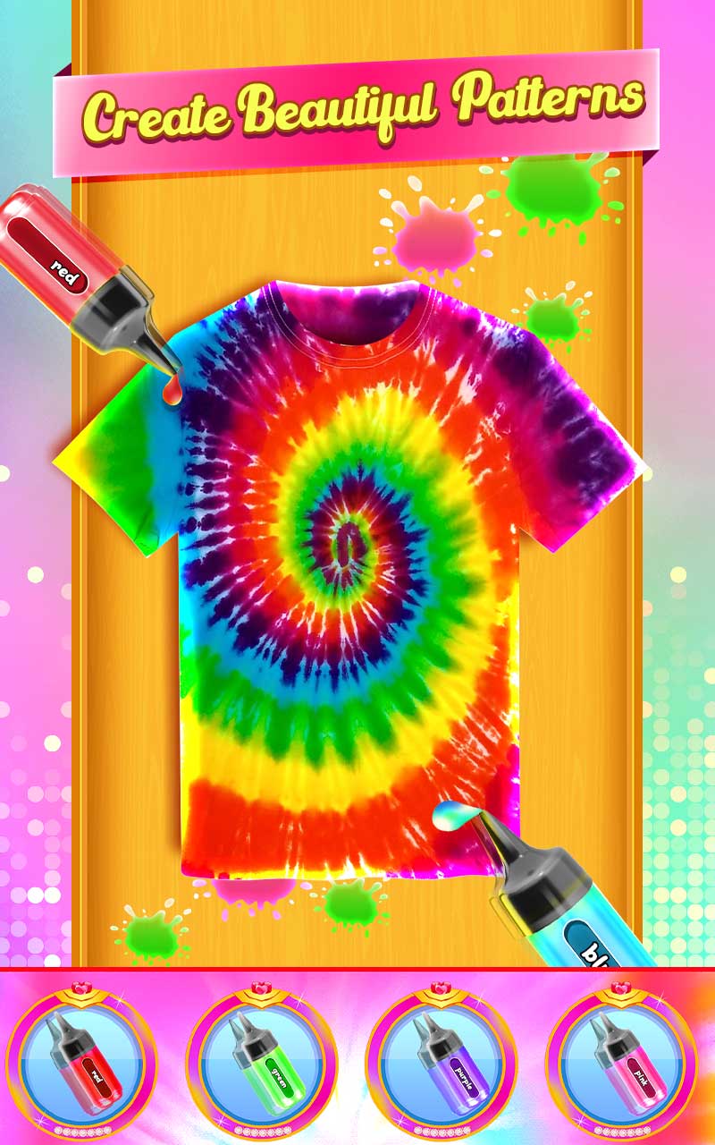 Tie Dye T-Shirt Design Game